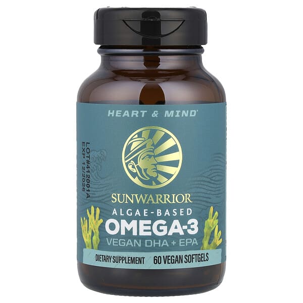 Sunwarrior, Premium Omega-3, DHA & EPA + 6, 7, 9, 60 Vegan Softgels