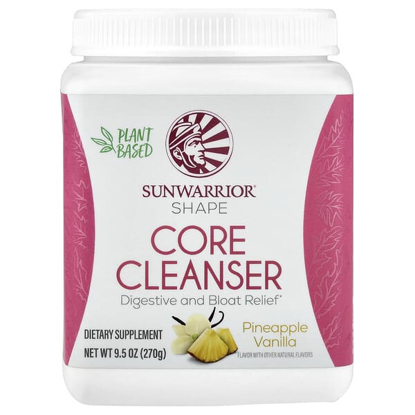 Sunwarrior, Shape, Core Cleanser, Pineapple Vanilla, 9.5 oz (270 g)