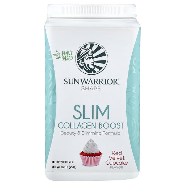 Sunwarrior, Shape, Slim Collagen Boost, Red Velvet Cupcake, 1.65 lb (750 g)