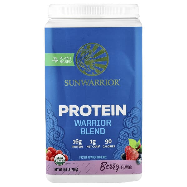 Sunwarrior, Warrior Blend, Protein, Berry, 1.65 lb (750 g)
