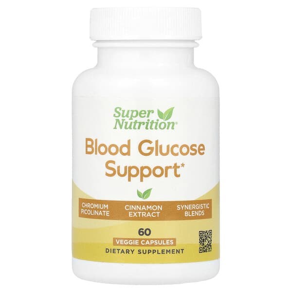 Super Nutrition, Blood Glucose Support with Chromium Picolinate, Cinnamon, Fenugreek, and Grape Extracts, 60 Veggie Capsules 2 Super Nutrition, Blood Glucose Support with Chromium Picolinate, Cinnamon, Fenugreek, and Grape Extracts, 60 Veggie Capsules