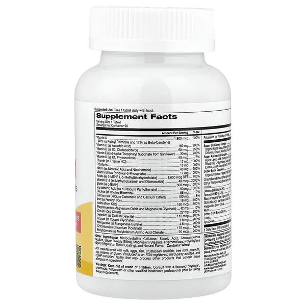 Alternative view of Super Nutrition, Simply One®, Women Multivitamin + Super Complexes, 90 Tablets