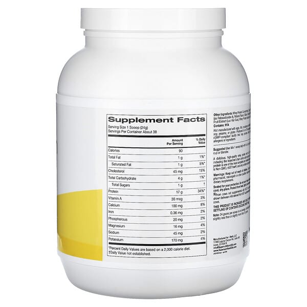 Alternative view of Super Nutrition, Ultra Filtered Whey Protein Powder with Cocoa Powder, Stevia Leaf Extract, Monk Fruit Extract, Sunflower Lecithin, Non-GMO, and rbST Free, Chocolate, 2 lb (908 g)