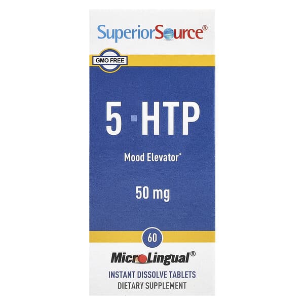 Superior Source, 5-HTP, 50 mg, 60 MicroLingual® Instant Dissolve Tablets