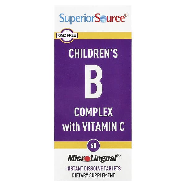 Superior Source, Children's B Complex with Vitamin C, 60 MicroLingual Instant Dissolve Tablets