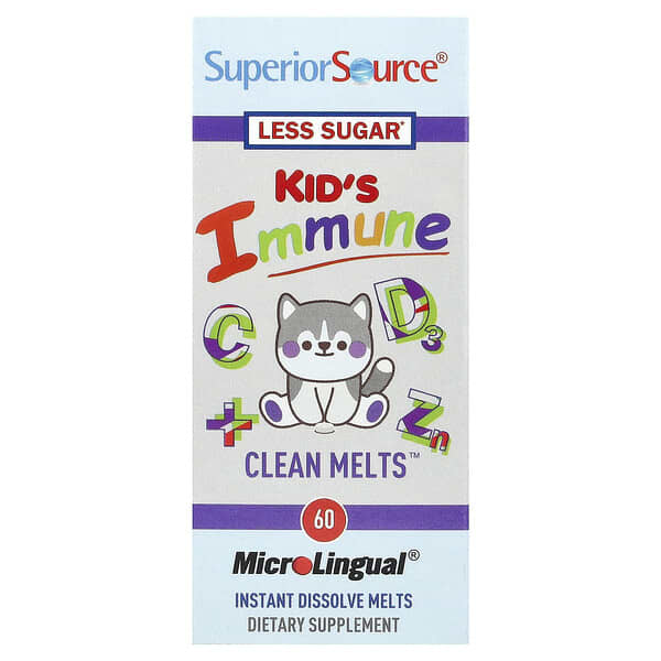 Superior Source, Kid's Immune, Clean Melts™, 60 MicroLingual® Instant Dissolve Melts