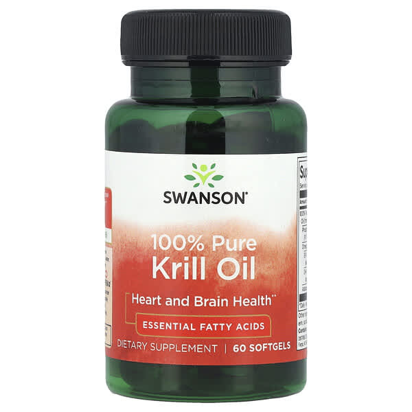 Swanson, 100% Pure Krill Oil, 60 Softgels