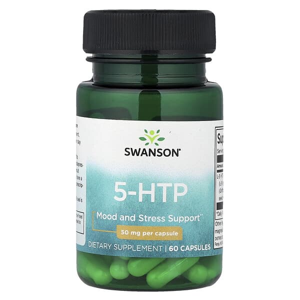Swanson, 5-HTP, 50 mg, 60 Capsules