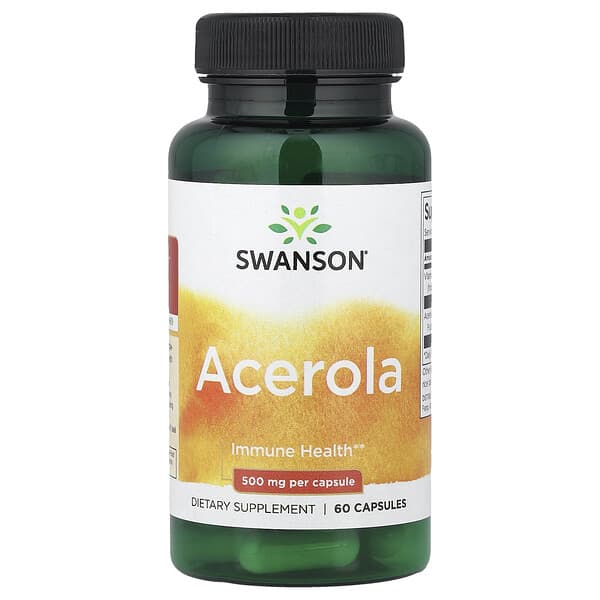 Swanson, Acerola, 500 mg, 60 Capsules