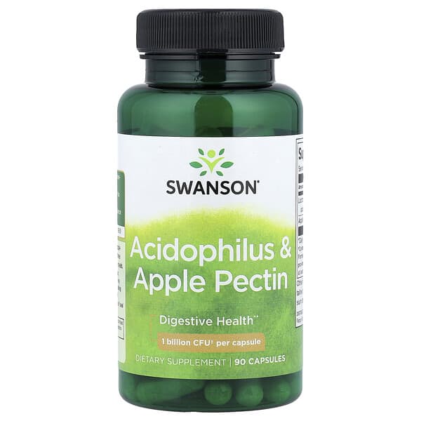 Swanson, Acidophilus & Apple Pectin, 90 Capsules
