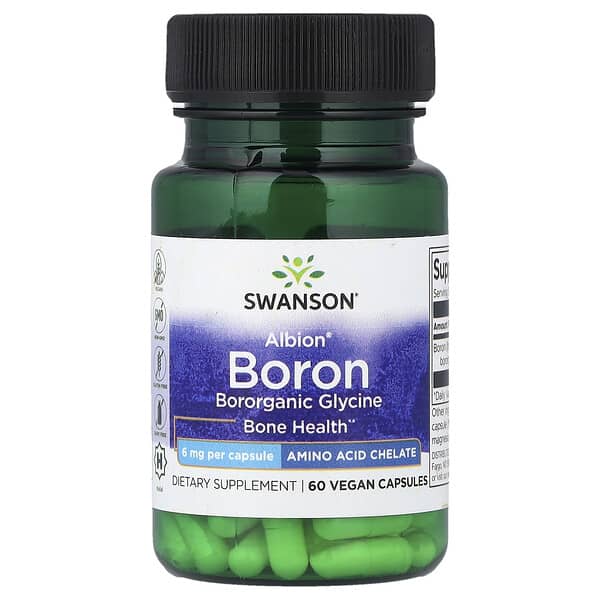 Swanson, Albion® Boron, 6 mg, 60 Vegan Capsules 4 Swanson, Albion® Boron, 6 mg, 60 Vegan Capsules