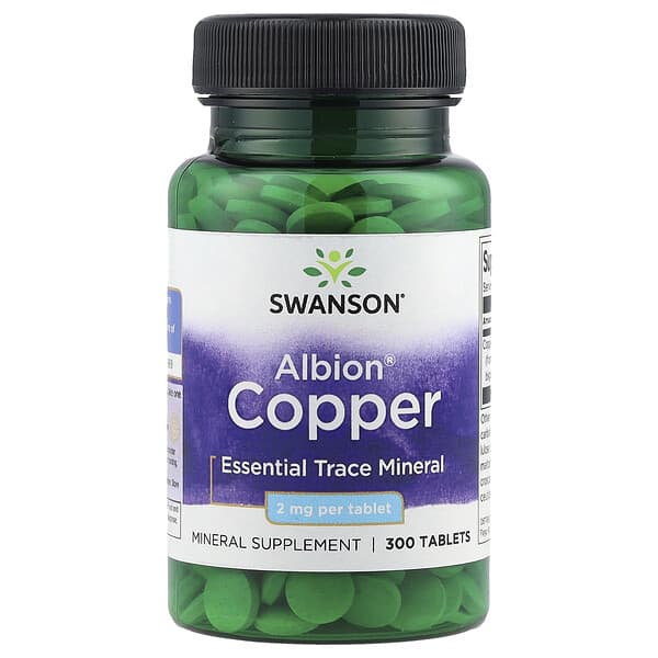 Swanson, Albion® Copper, 2 mg, 300 Tablets