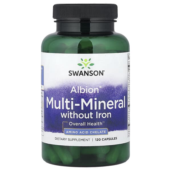 Swanson, Albion® Multi-Mineral without Iron, 120 Capsules