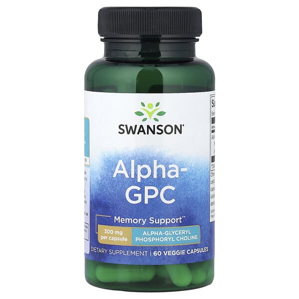 Swanson, Alpha GPC, 300 mg, 60 Veggie Capsules