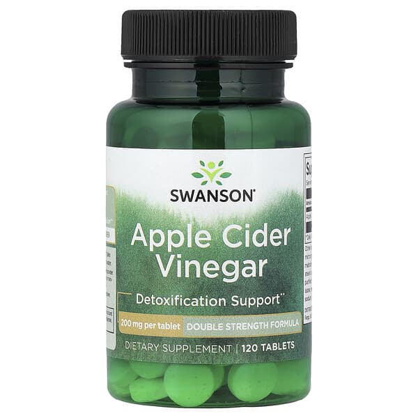 Swanson, Apple Cider Vinegar, 200 mg, 120 Tablets