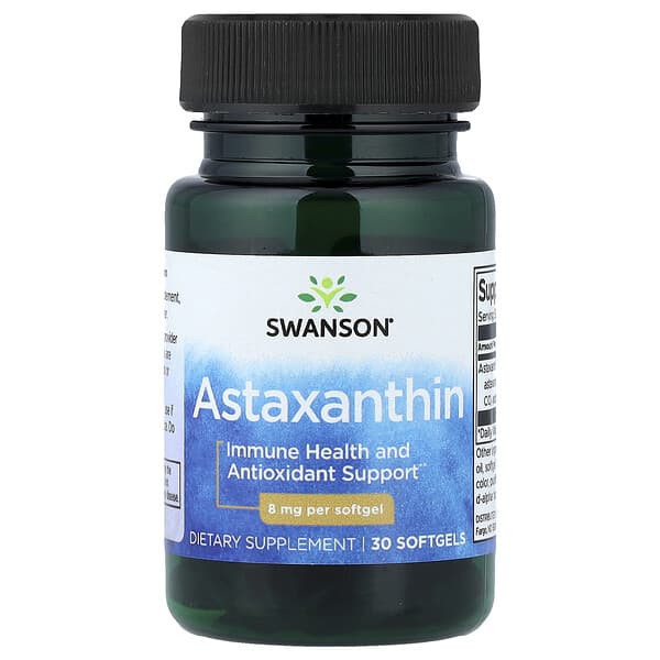Swanson, Astaxanthin, 8 mg, 30 Softgels