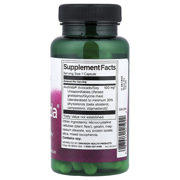 Alternative view of Swanson, AvoVida®, 100 mg, 60 Capsules