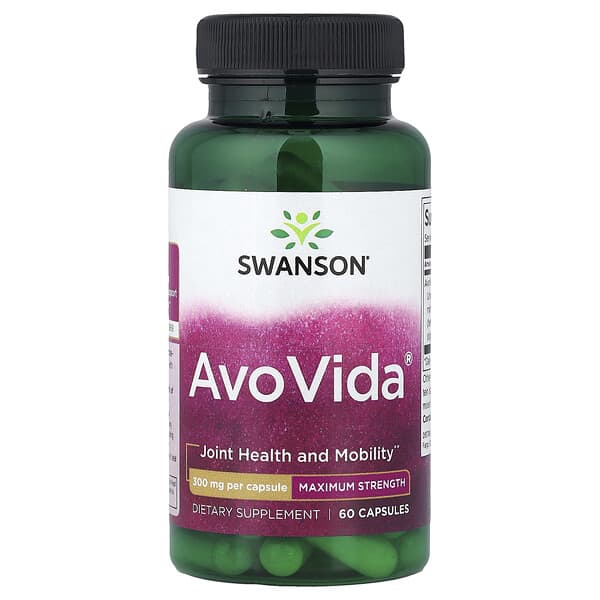 Swanson, AvoVida®, Maximum Strength, 300 mg, 60 Capsules