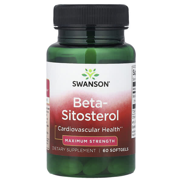 Swanson, Beta-Sitosterol, Maximum Strength, 60 Softgels (160 mg per Softgel)