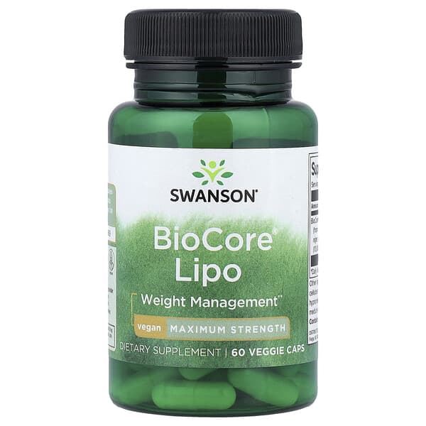 Swanson, BioCore® Lipo, Maximum Strength, 60 Veggie Caps (50 mg per Capsule)