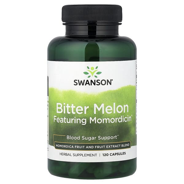Swanson, Bitter Melon Featuring Momordicin®, 120 Capsules
