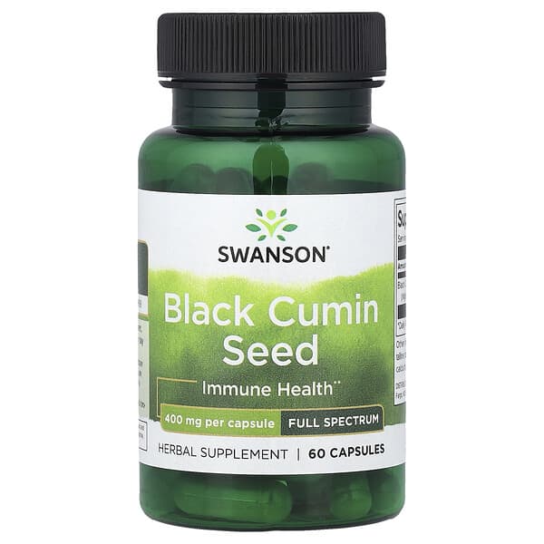 Swanson, Black Cumin Seed, Full Spectrum, 400 mg, 60 Capsules 3 Swanson, Black Cumin Seed, Full Spectrum, 400 mg, 60 Capsules
