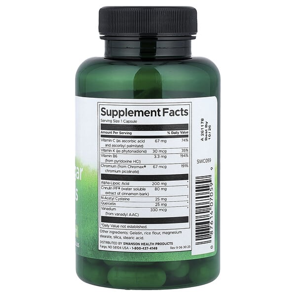 Alternative view of Swanson, Blood Sugar Essentials, 90 Capsules
