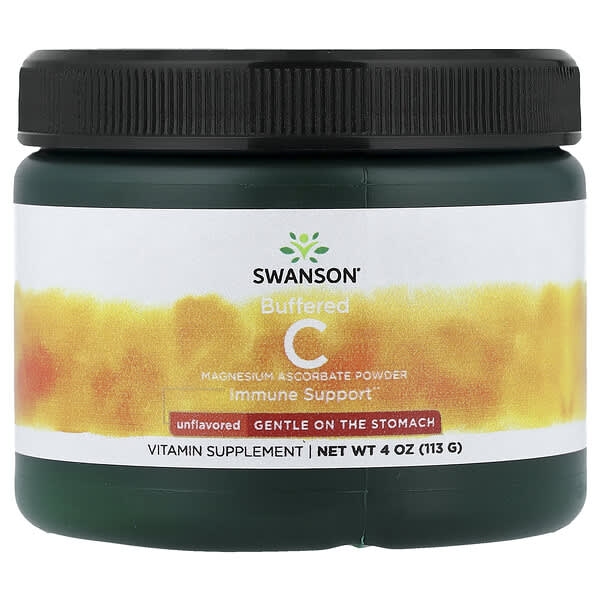Swanson, Buffered C Powder, Unflavored, 4 oz (113 g)