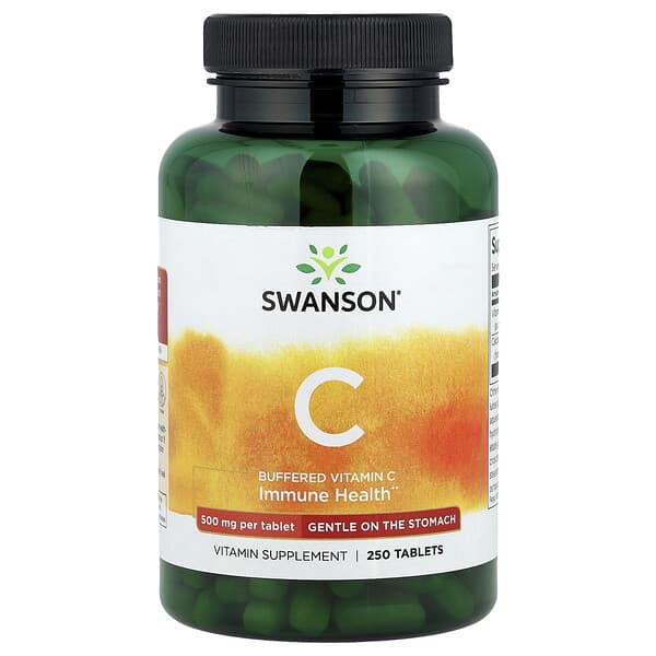 Swanson, Buffered Vitamin C, 250 Tablets