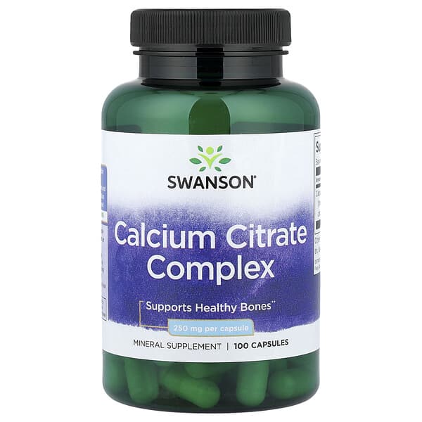 Swanson, Calcium Citrate Complex, 250 mg , 100 Capsules 3 Swanson, Calcium Citrate Complex, 250 mg , 100 Capsules