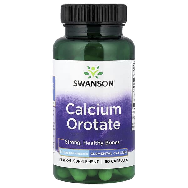 Swanson, Calcium Orotate , 85 mg , 60 Capsules 3 Swanson, Calcium Orotate , 85 mg , 60 Capsules