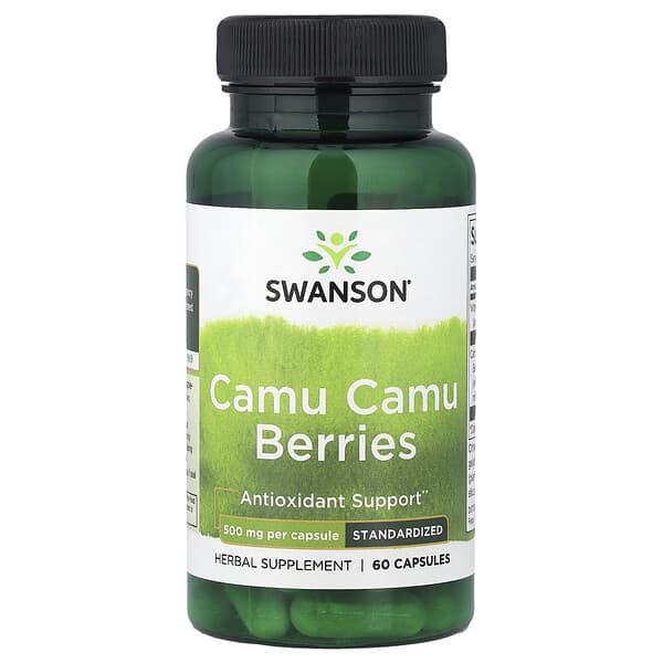 Swanson, Camu Camu Berries, Standardized, 60 Capsules