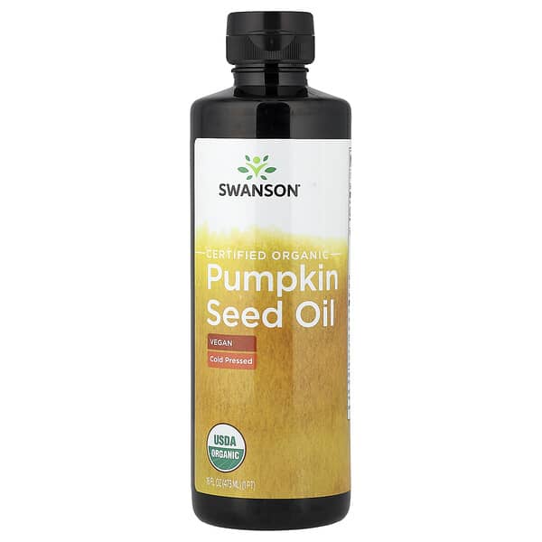 Swanson, Certified Organic Pumpkin Seed Oil, 16 fl oz (473 ml)