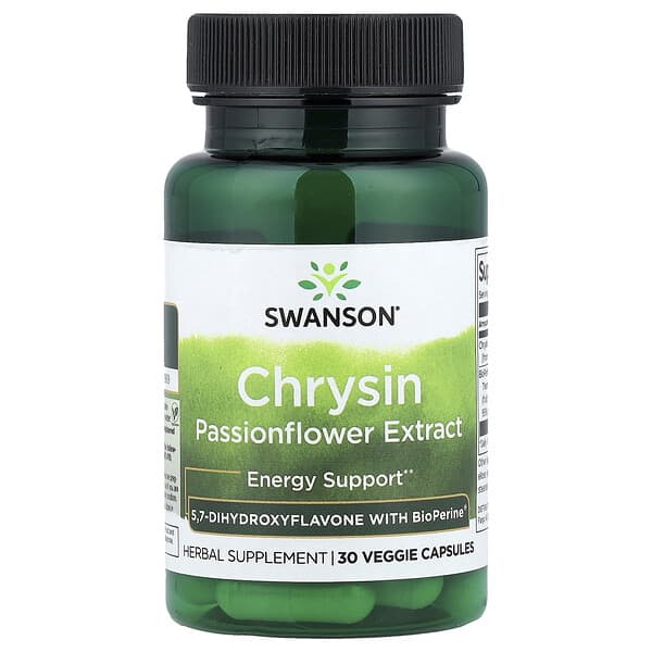 Swanson, Chrysin, 30 Veggie Capsules