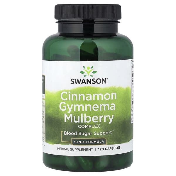 Swanson, Cinnamon Gymnema Mulberry Complex, 120 Capsules