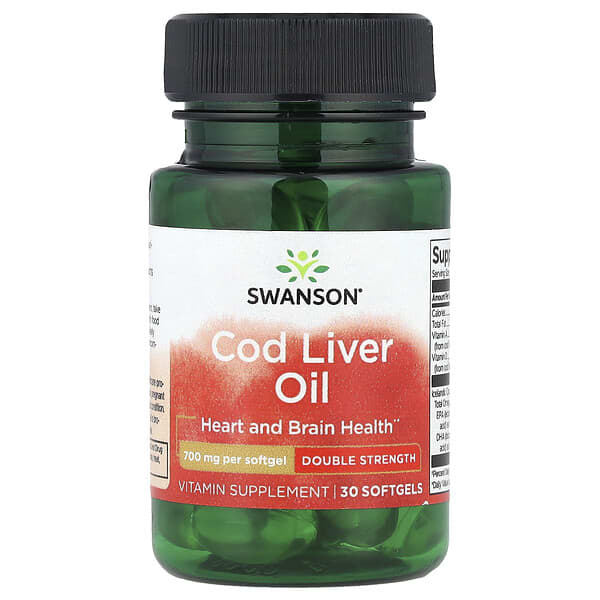 Swanson, Cod Liver Oil, 30 Softgels