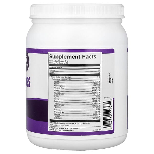 Alternative view of Swanson, Collagen Peptides, Unflavored, 16 oz (454 g)