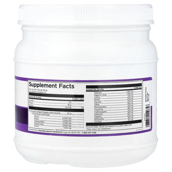 Alternative view of Swanson, Collagen Peptides, Unflavored, 9.88 oz (280 g)