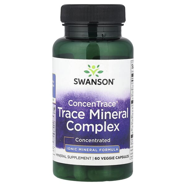 Swanson, ConcenTrace® Trace Mineral Complex, 60 Veggie Capsules