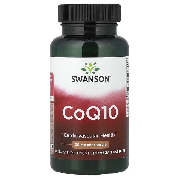 Swanson, CoQ10, 30 mg, 120 Vegan Capsules
