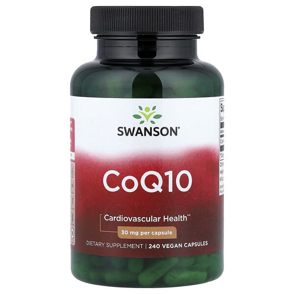 Swanson, CoQ10, 30 mg, 240 Vegan Capsules