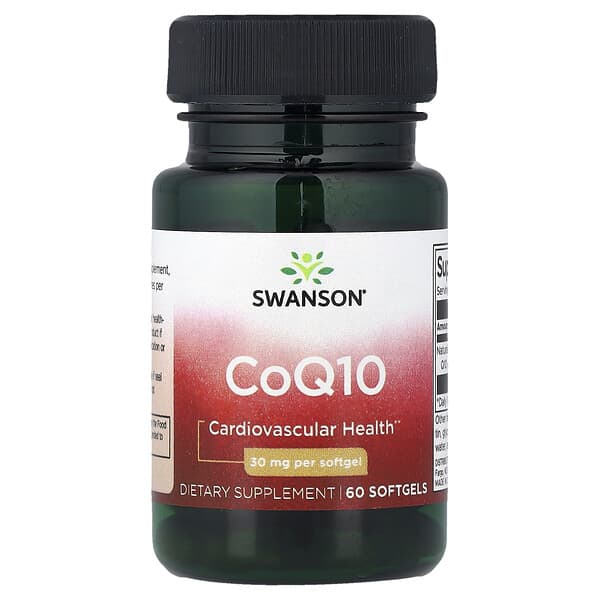 Swanson, CoQ10, 30 mg, 60 Softgels