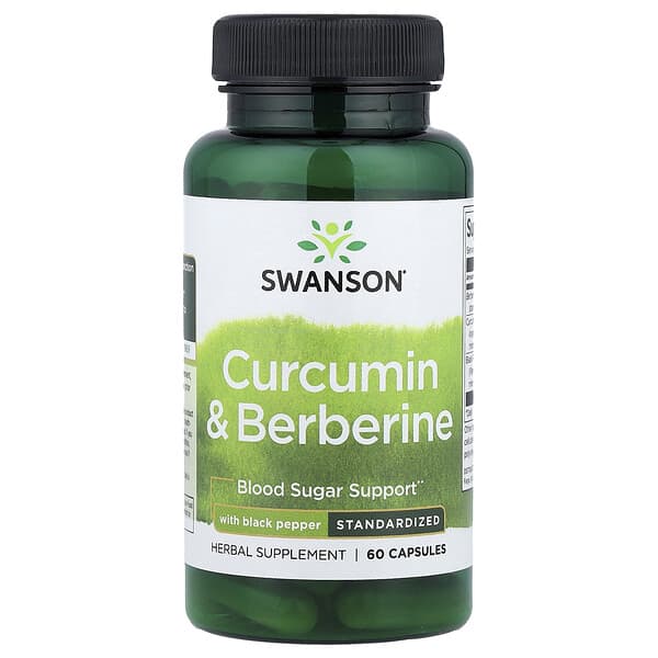 Swanson, Curcumin & Berberine with Black Pepper, 60 Capsules