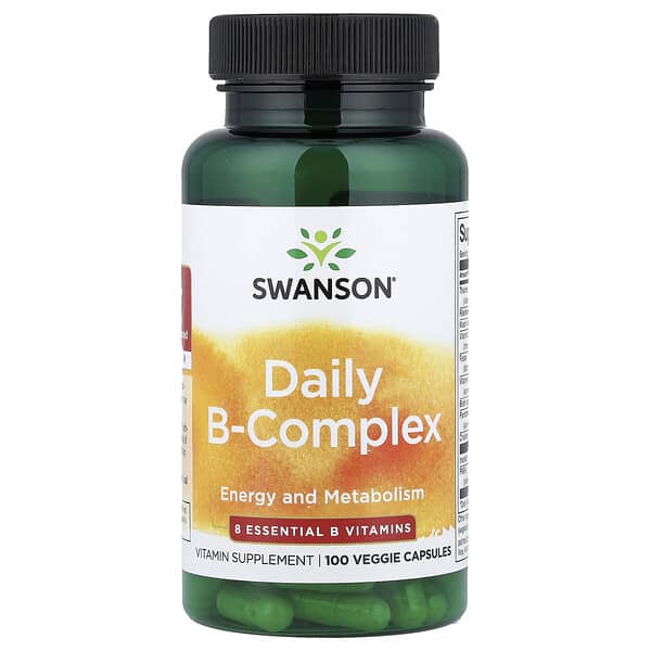 Swanson, Daily B-Complex, 100 Veggie Capsules 2 Swanson, Daily B-Complex, 100 Veggie Capsules