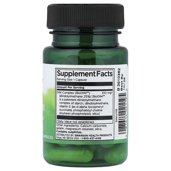 Alternative view of Swanson, DIM Complex, 30 Capsules