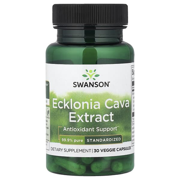 Swanson, Ecklonia Cava Extract, 30 Veggie Capsules (53 mg Per capsule)