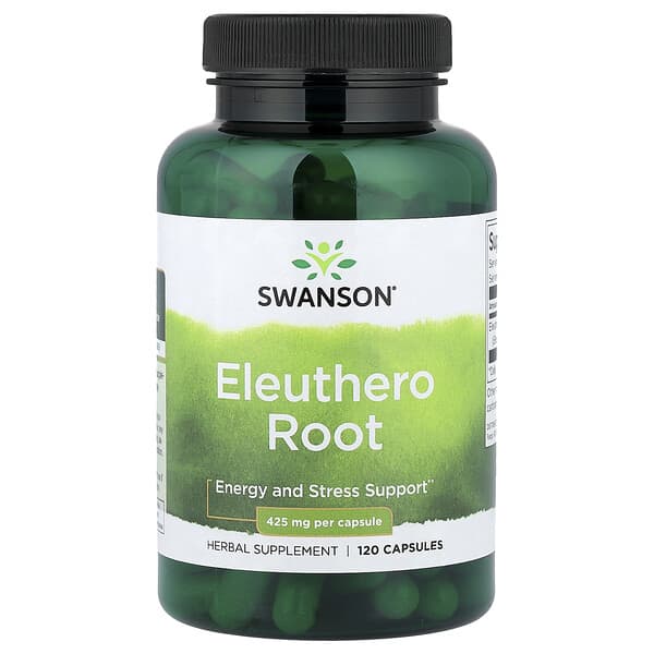 Swanson, Eleuthero Root, 120 Capsules (425 mg per Capsule) 2 Swanson, Eleuthero Root, 120 Capsules (425 mg per Capsule)