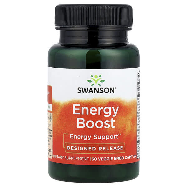 Swanson, Energy Boost, 60 Veggie EMBO Caps® AP