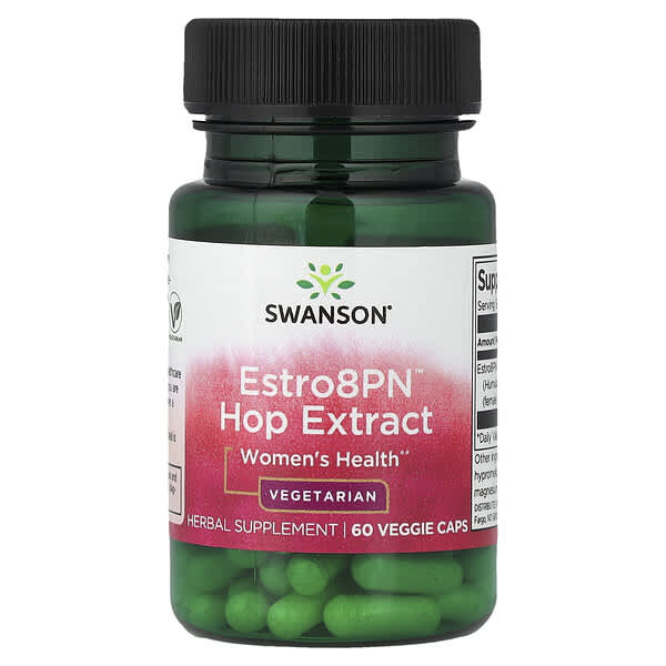 Swanson, Estro8PN™ Hop Extract, Women's Health, 60 Veggie Caps (10 mg per Capsule)
