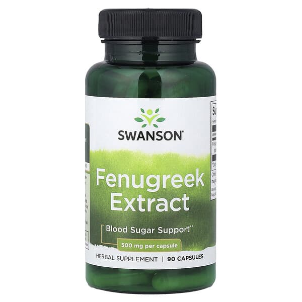 Swanson, Fenugreek Extract, 500 mg, 90 Capsules 3 Swanson, Fenugreek Extract, 500 mg, 90 Capsules